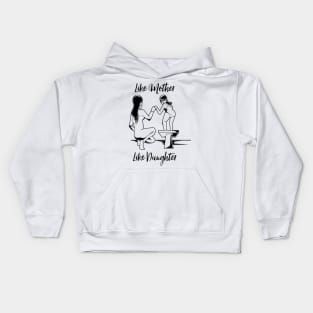 Swimmer - Mom and Daughter Kids Hoodie